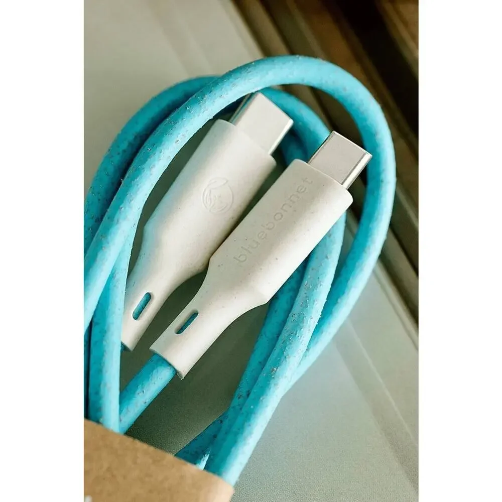 BlueBonnet The Companion USB-C to USB-C 4FT Charging Cable
